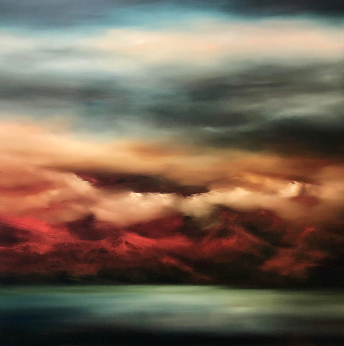 Love returned won the NZ Art Show 2022 People's Choice Award. Based on the view from Worser Bay across to the Orongorongo Mountain range at Sunset. Limited edition art print of the original painting (Limited to a run of 100 or 150).  Giclée print on museum quality Hahnemühle archival paper.  Various sizes available. To select your preferred size click the dropdown below.